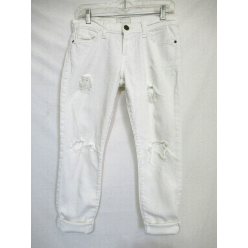 Current Elliott Size‎ 27 The Stiletto Sugar Destroy White Jeans EUC #32
